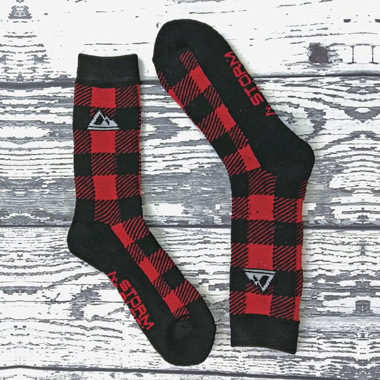 Storm Bloc - 2 Pairs Mens Thick Cushioned Patterned Winter Warm Thermal Boot Socks for Hiking - SBMS037BLK - Image 5