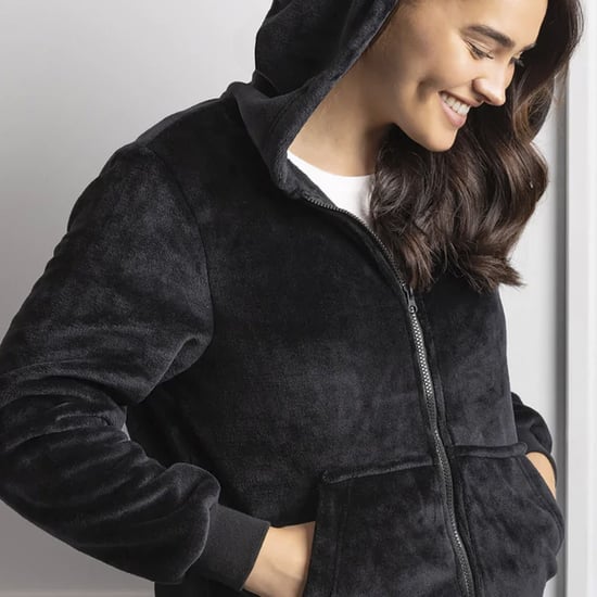 Heat Holders - Ladies Soul Warming Soft Fleece Lounge Hoodie - Black - Image 4