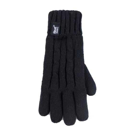Heat Holders - Kids Girls Cute Cable Knitted Warm Fleece Lined Pompom Winter Hat and Gloves Set with Bobble - BS3P14 - Image 5