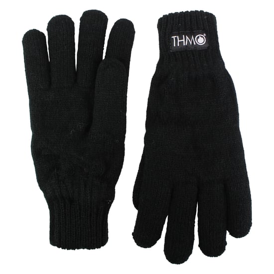 Ladies Full Finger Gloves with Thinsulate Lining - Black - Image 4