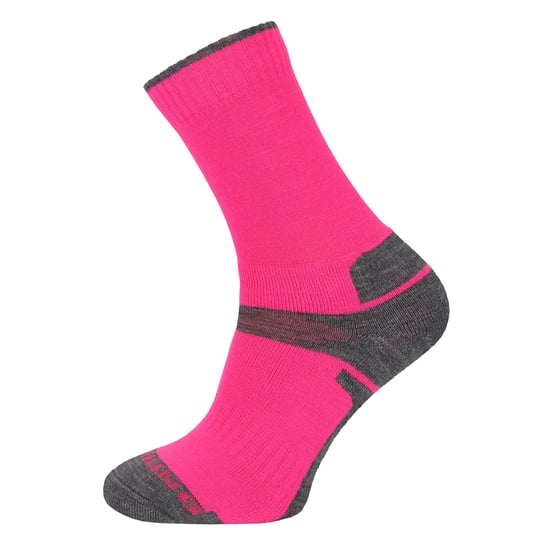 3 Pair Multipack Kids Merino Wool Hiking Socks | Lightweight Anti Blister Socks for Boys & Girls - Pink - Image 3