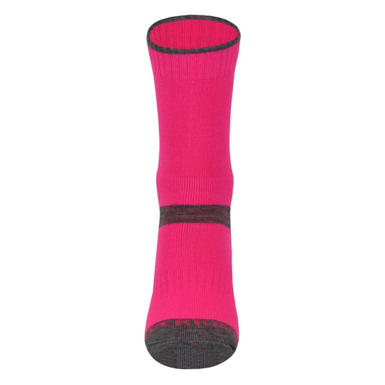 3 Pair Multipack Kids Merino Wool Hiking Socks | Lightweight Anti Blister Socks for Boys & Girls - Pink - Image 4