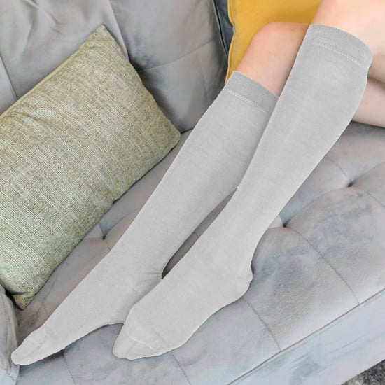 12 par multipack knähöga bambustrumpor för barn | Sock Snob | Mjuka och andningsbara flerfärgade långa skolstrumpor - vit - Image 5