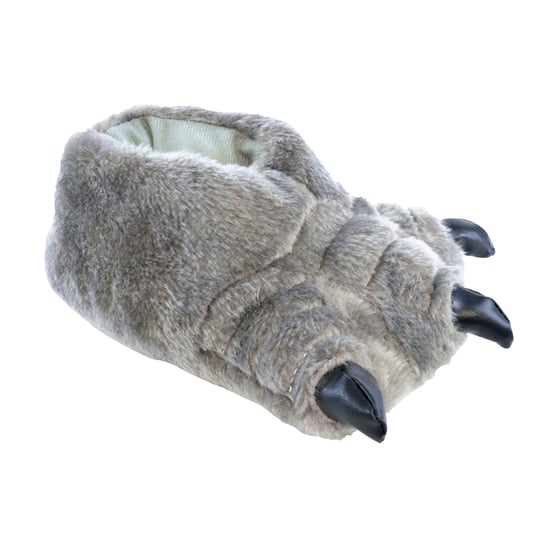 Barn Nyhet 3D Monsterfötter Plsh Tofflor | Present till barn - Grå - Image 3