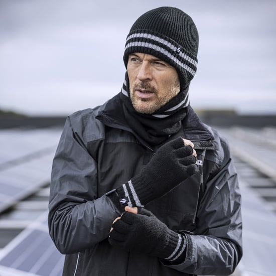 Mens Thermal & Warm Drop Neck Hat | Värmehållare | Mössor med reflekterande rand - Gul - Image 3