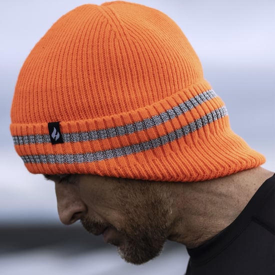 Mens Thermal & Warm Drop Neck Hat | Värmehållare | Mössor med reflekterande rand - Gul - Image 5