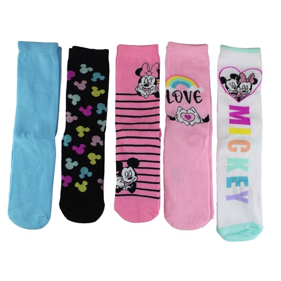5 Paar Minnie Mouse Sokken voor Vrouwen | Schattige Noviteit Disney Mickey Mouse Sokken | Ideale Kerstcadeaus - Minnie&Mickey - Image 4