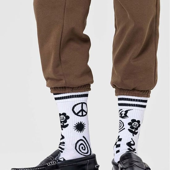 Patchwork Socks | Happy Socks | Funny Pattern Novelty Design Socks | Gift Socks - White - Image 4