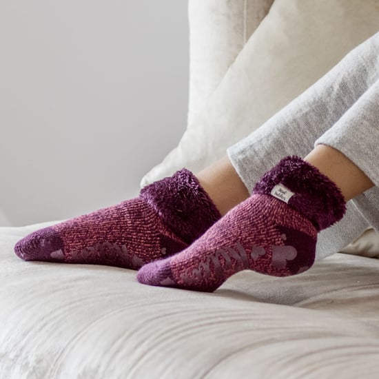 Womens Fluffy Slipper Bed Socks with Grips | Heat Holders | 3 Pair Multipack | Ladies Warm Fleece Lined Non Slip Socks | Winter Gifts for Her - Pack 7 - Image 3