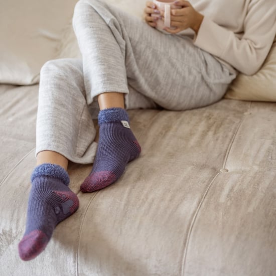 Womens Fluffy Slipper Bed Socks with Grips | Heat Holders | 3 Pair Multipack | Ladies Warm Fleece Lined Non Slip Socks | Winter Gifts for Her - Pack 7 - Image 4