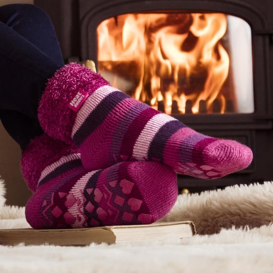 Womens Fluffy Slipper Bed Socks with Grips | Heat Holders | 3 Pair Multipack | Ladies Warm Fleece Lined Non Slip Socks | Winter Gifts for Her - Pack 7 - Image 5