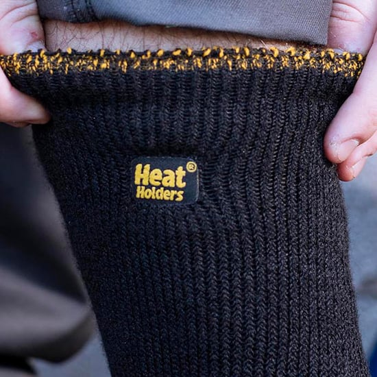 Heat Holders - Heren Kniekousen - 2 Paar Dikke Thermische Werkkousen - Zwart - Image 4