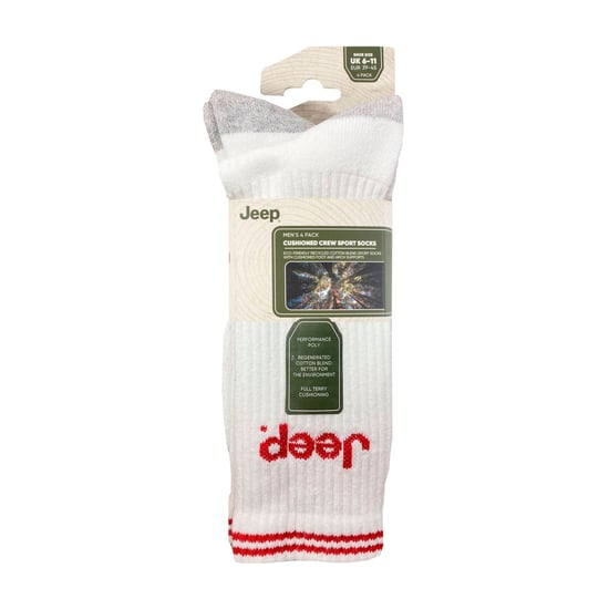Herrens vadderade crewstrumpor - 4-pack sportlöpstrumpor - Image 2