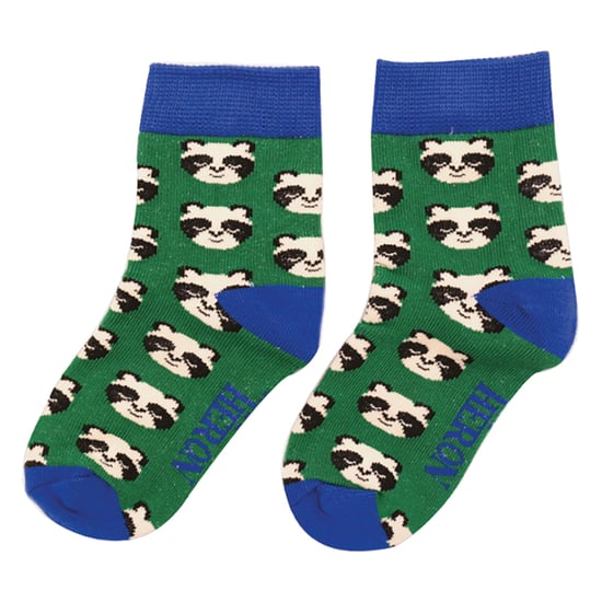 Mr Heron - 2 Pairs Boys Bamboo Animal Patterned Socks - Panda - Image 4
