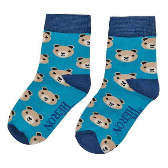 Mr Heron - 2 Pairs Boys Bamboo Animal Patterned Socks - Bears - Image 3