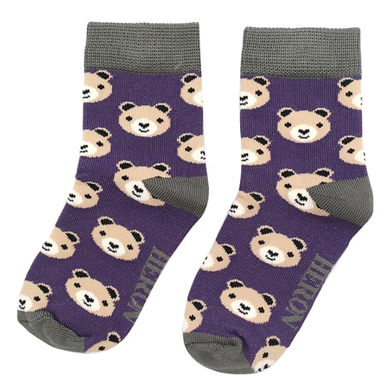Mr Heron - 2 Pairs Boys Bamboo Animal Patterned Socks - Bears - Image 4