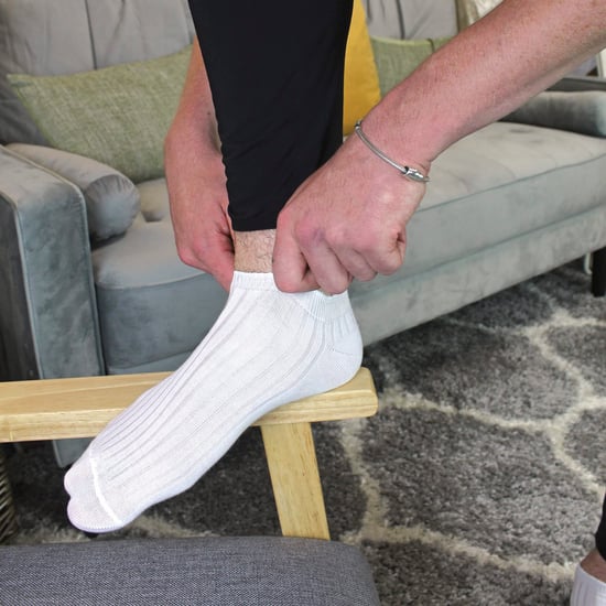 Ankelstrumpor i 100% bomull för män | Sock Snob | Andningsbara No Show Soft Invisible Trainer-strumpor - Vit - Image 3