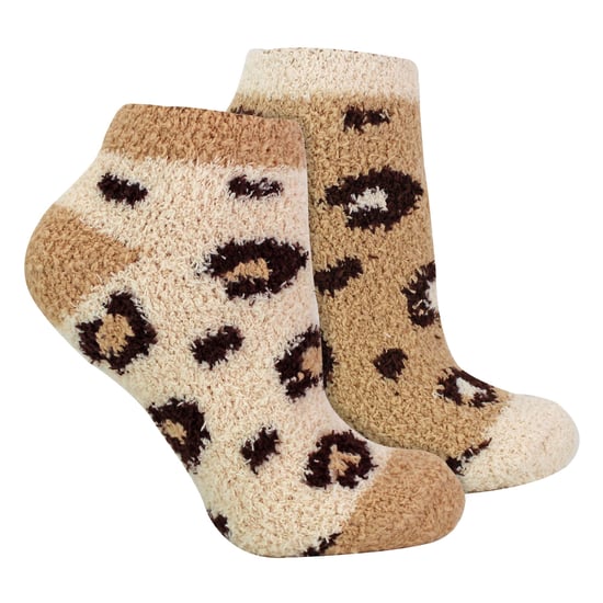 8 par fluffiga ankelstrumpor för kvinnor | nya strumpor med djurmönster - grå / beige - Image 3