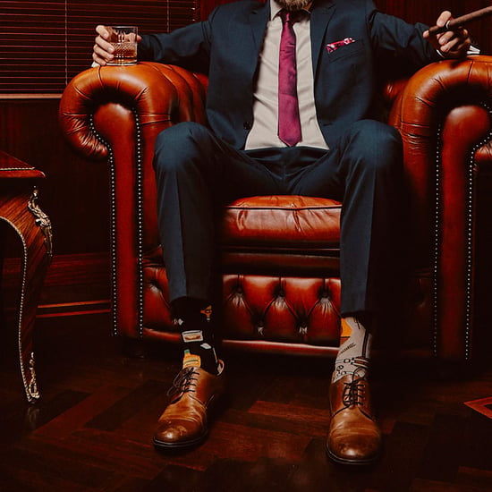 SPOX SOX - Mens & Ladies Mismatched Novelty Odd Socks - Whisky - Image 3
