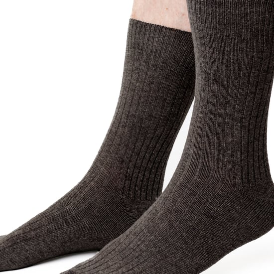 Dressade ullstrumpor för herrar | Steven | Andningsaktiva varma strumpor för vintern - Charcoal - Image 2
