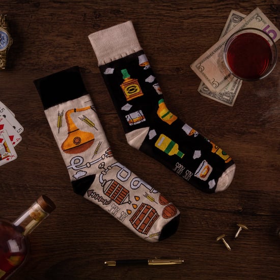 SPOX SOX - Mens & Ladies Mismatched Novelty Odd Socks - Whisky - Image 4