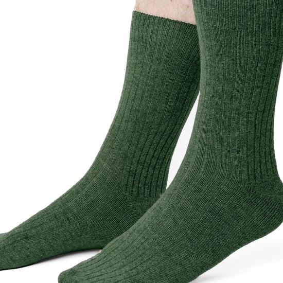 3 Pairs Mens Wool Dress Socks | Steven | Winter Lightweight Warm Boot Socks - Light Grey - Image 4