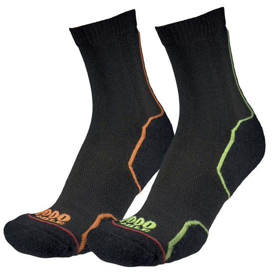 1000 Mile - Mens Trail Repreve Single Layer Running Sports Breathable Socks - Black / Neon - Image 3