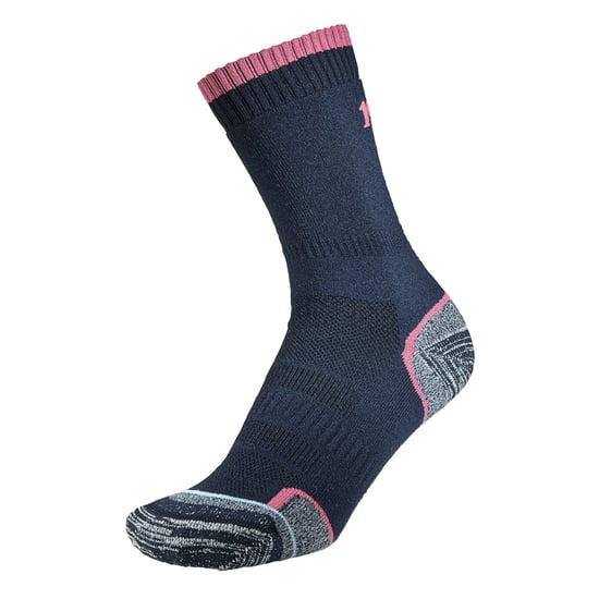 1000 Mile - 2 Pack Ladies Walking Single Layer Breathable Padded Socks - Navy - Image 5