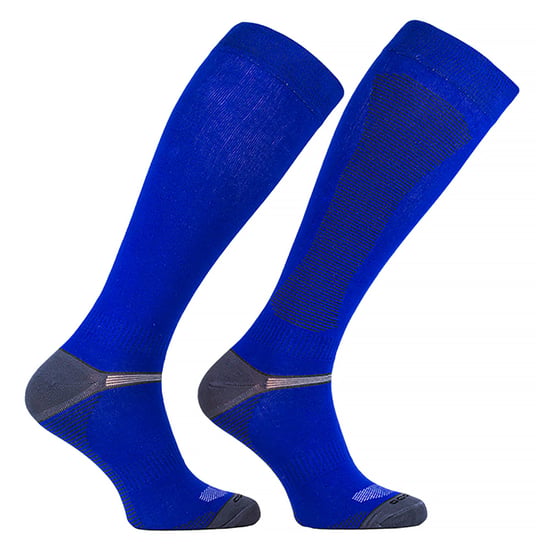 Bamboo Equestrian Socks | COMODO | Long Boot Horse Riding Socks | Knee High Bamboo Socks - Royal - Image 3