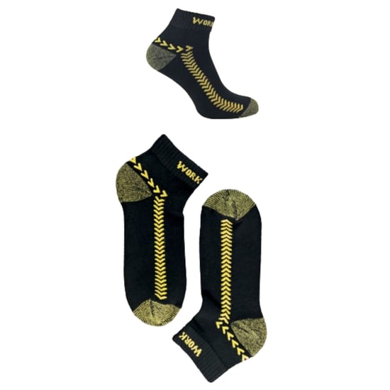 6 par bomullsstrumpor för herrar Anti Sweat Low Cut Work Socks för ståltåstövlar - Image 3