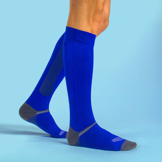 Bamboo Equestrian Socks | COMODO | Long Boot Horse Riding Socks | Knee High Bamboo Socks - Royal - Image 4