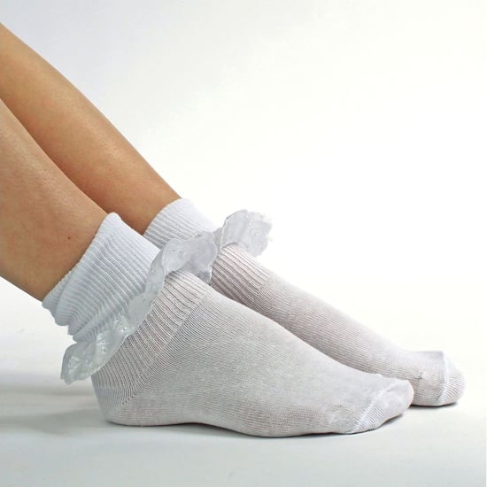 24 Pairs Multipack Girls Lace Socks | Fancy Cotton Cute White Frilly Socks | Ideal for School Uniform - White - Image 3