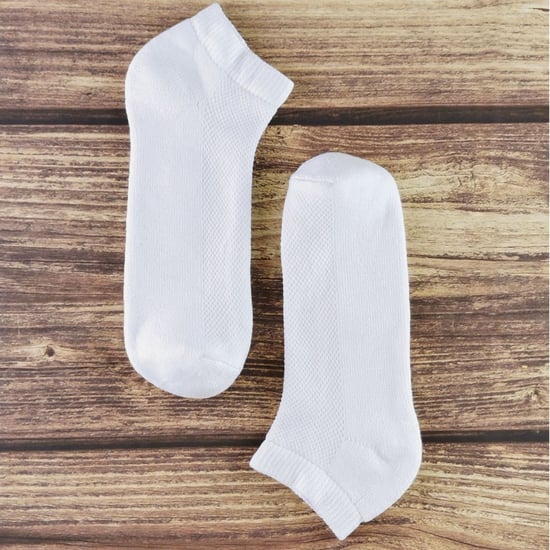 6 par multipack vita barnstrumpor | Sock Snob | träningsstrumpor i bambu för pojkar och flickor - vit - Image 3