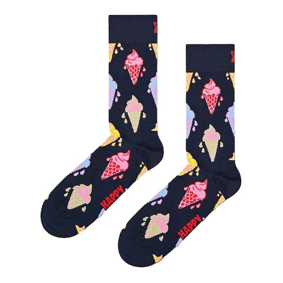 3 Pack Unisex Funky Design Giftbox Socks Set - Navy - Image 4