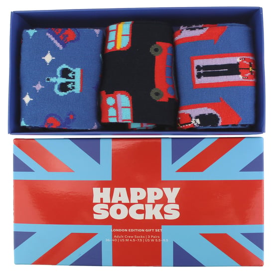 Novelty UK Themed Socks | Happy Socks | Crew London Patterned Socks - UK - Image 4
