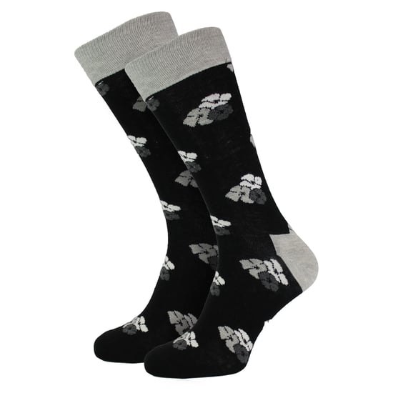 HS by Happy Socks - Mens 3 Pack Classic Flower Dress Socks - Flower (Black) - Image 3