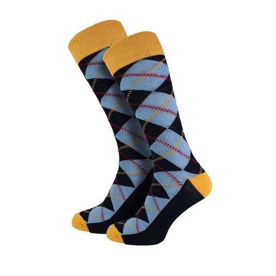 HS by Happy Socks - Mens 3 Pack Fun Novelty Dress Socks - Spot (Navy) - Image 4