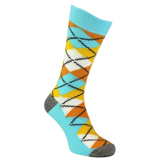 HS by Happy Socks - Mens 3 Pack Classic Argyle Dress Socks - Argyle (Light Blue) - Image 4