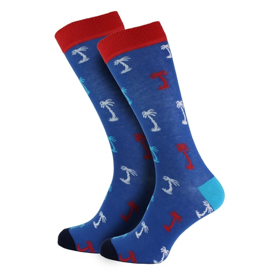 HS by Happy Socks - Mens 3 Pack Novelty Summer Vibes Dress Socks - Palm Trees - Image 5