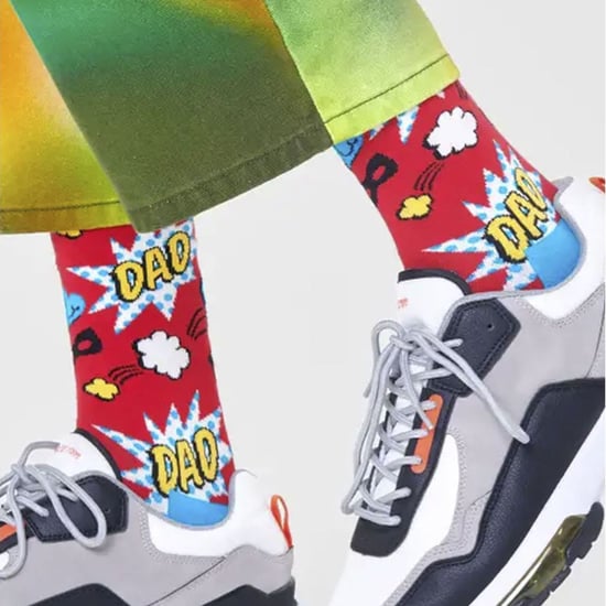 Novelty Dads Socks | Happy Socks | Funny Red Blue Socks with Reinforced Heel and Toe | Father's Day Gift - Red - Image 4