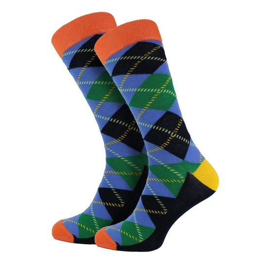HS by Happy Socks - Mens 3 Pack Fun Novelty Dress Socks - Diamond (Green) - Image 4