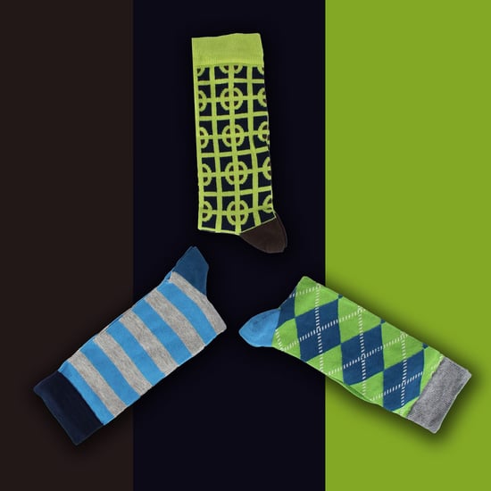 HS by Happy Socks - Mens 3 Pack Classic Structure Dress Socks - Target (Green) - Image 3