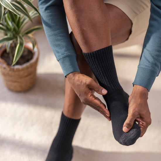3 Pack Diabetic Walking Socks for Mens | IOMI FOOTNURSE | Extra Wide Soft Top Seamless Hiking Socks - Black - Image 3