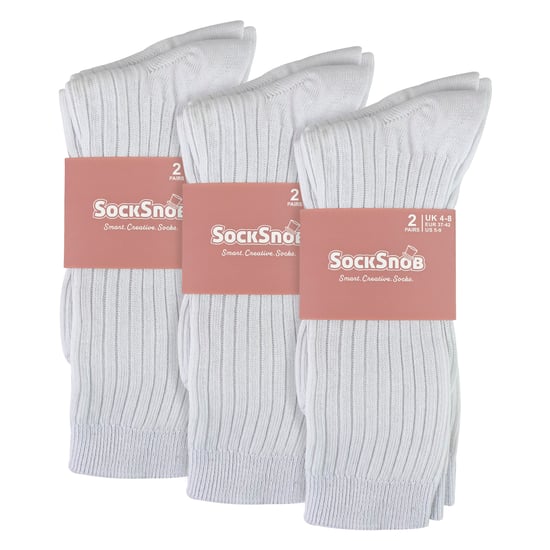 Dam 6-pack 100% bomull andningsbara mjuka strumpor - Image 2