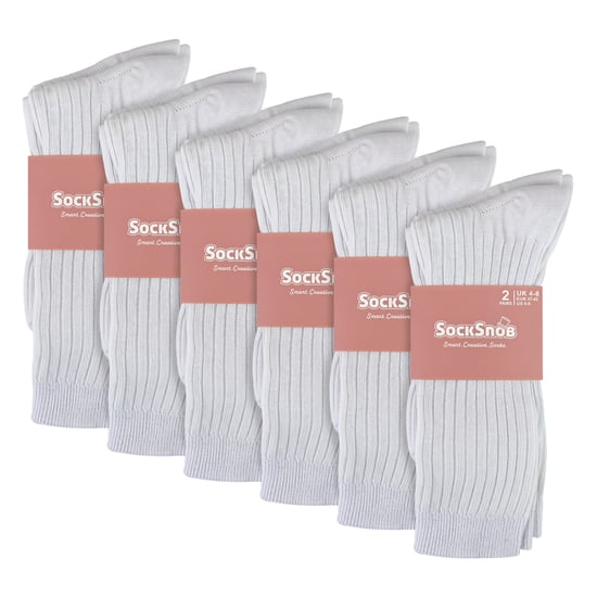 Damer 12-pack 100% bomull mjuka andningsbara strumpor - Image 2