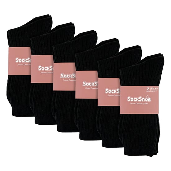 Dames 12-pack 100% Katoenen Zachte Ademende Sokken - Image 2