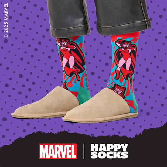 Mens Marvel Scarlet Witch Novelty Socks | Gift Idea - Image 4