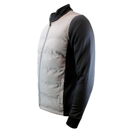 Herr Hybrid Fleece Fodrad Jacka Hel Dragkedja | Isolerad Vattentät Kappa - Image 2