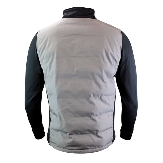 Herr Hybrid Fleece Fodrad Jacka Hel Dragkedja | Isolerad Vattentät Kappa - Image 3