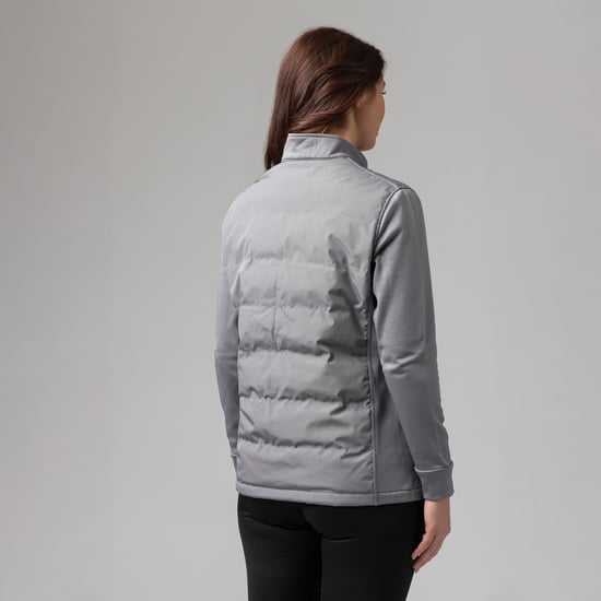 Vinterisolerad kvinnlig hybridjacka | Vattentät fleece-fodrad jacka - Image 5